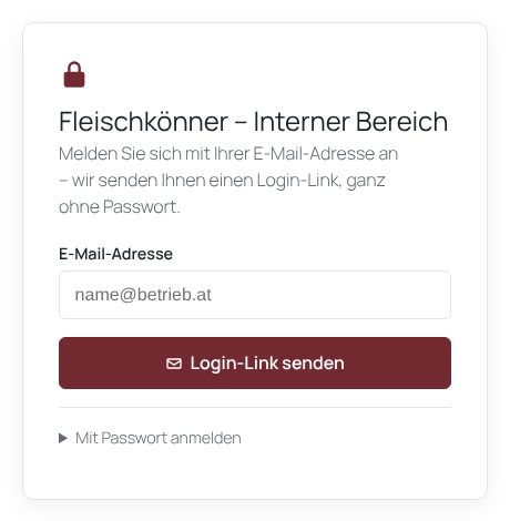 Anmeldung mit E-Mail-Adresse